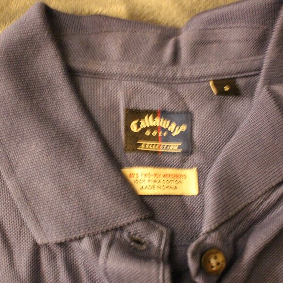 Callaway Golf Collection Sleeveless Blue Polo - Picture 2 of 3